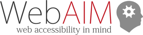 WebAIM: Web accessibility in mind
